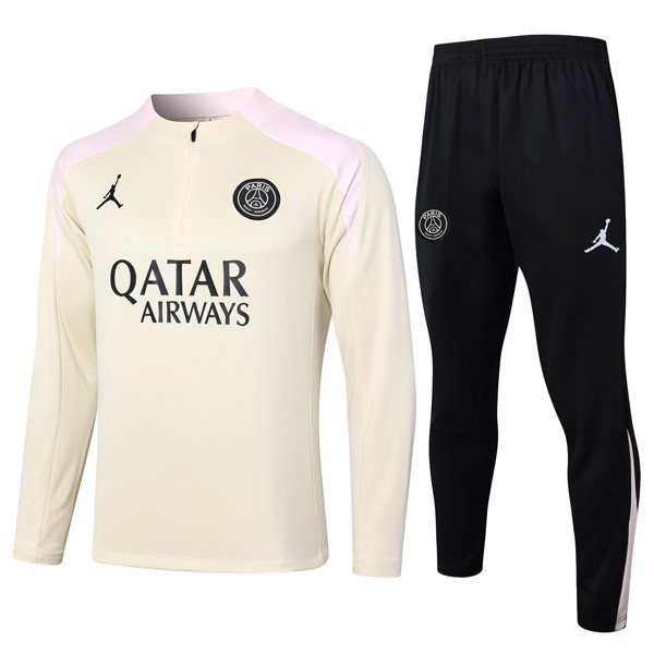 Sudadera De Training PSG 2024 2025 Amarillo Rosa 3